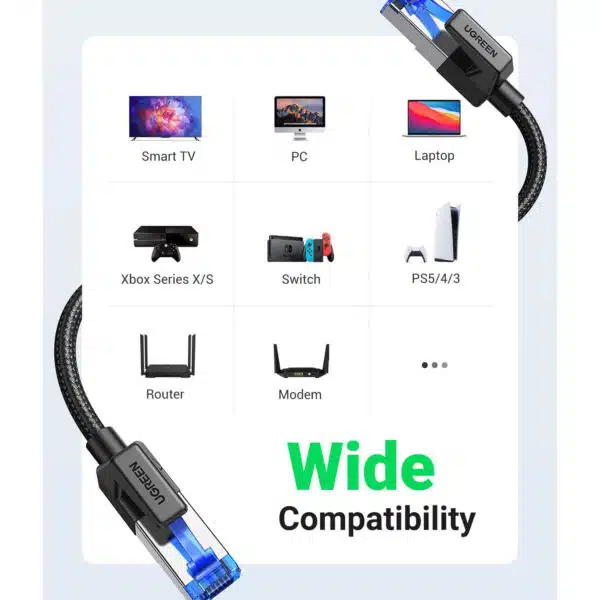 پچ کورد CAT8 SFTP یوگرین مدل NW153 80432 طول 3 متر