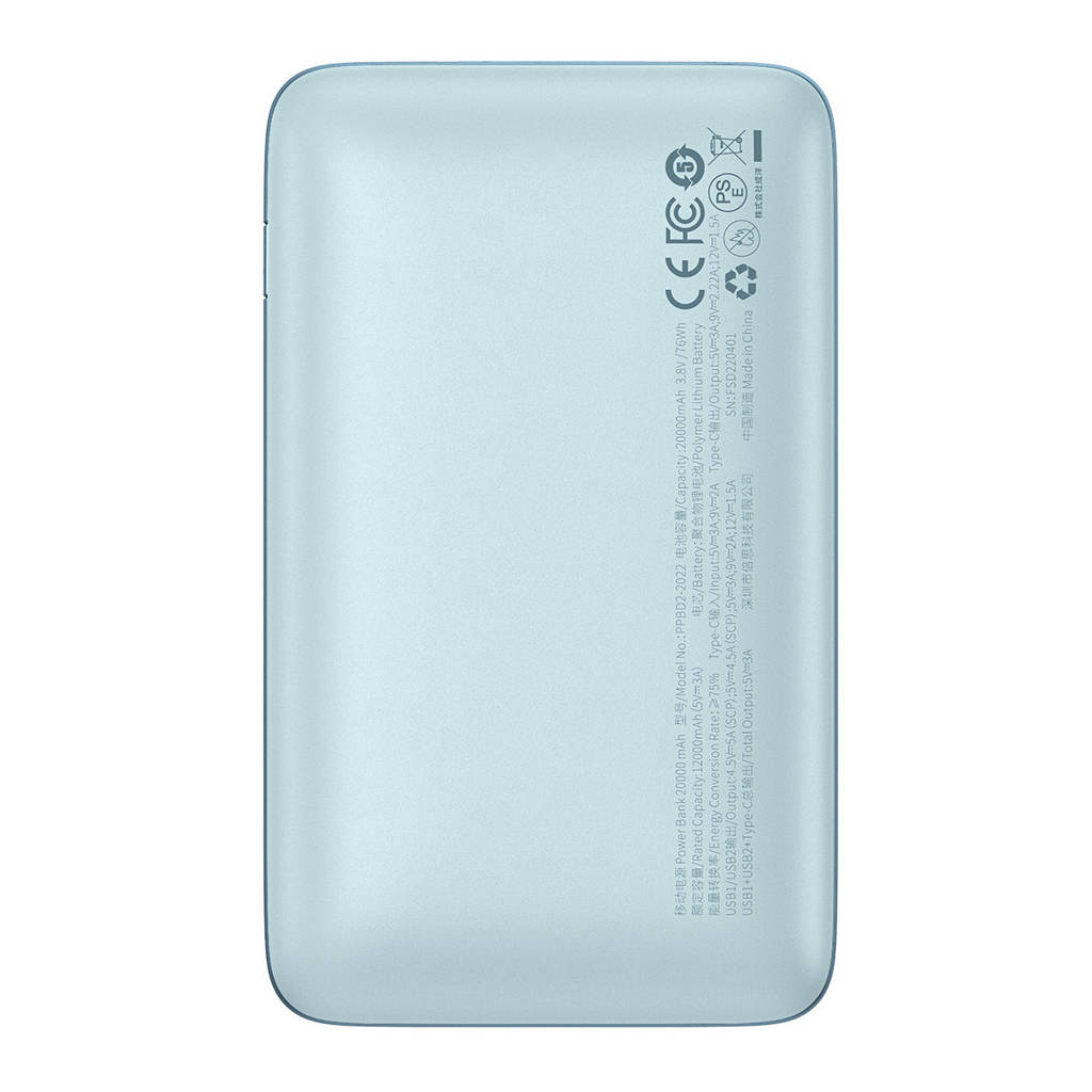 پاوربانک 20000mAh باسئوس 22.5W مدل PPBD040303 pro