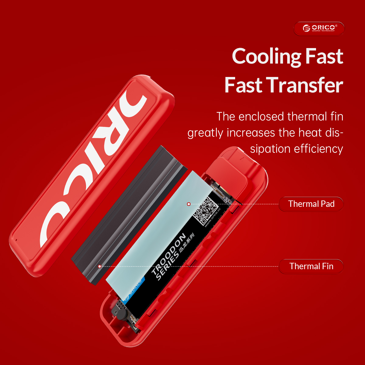باکس اس اس دی M.2 NVMe اوریکو مدل CPM2C3-G2