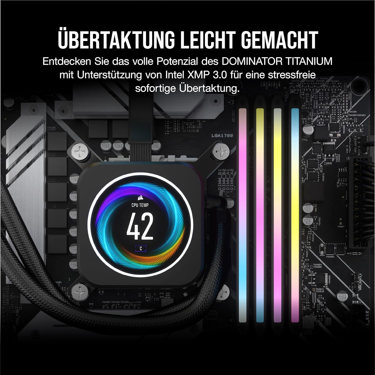 رم 32 گیگابایت 6000 مگاهرتز DOMINATOR TITANIUM RGB CL30 DDR5 EXPO AMD کورسیر