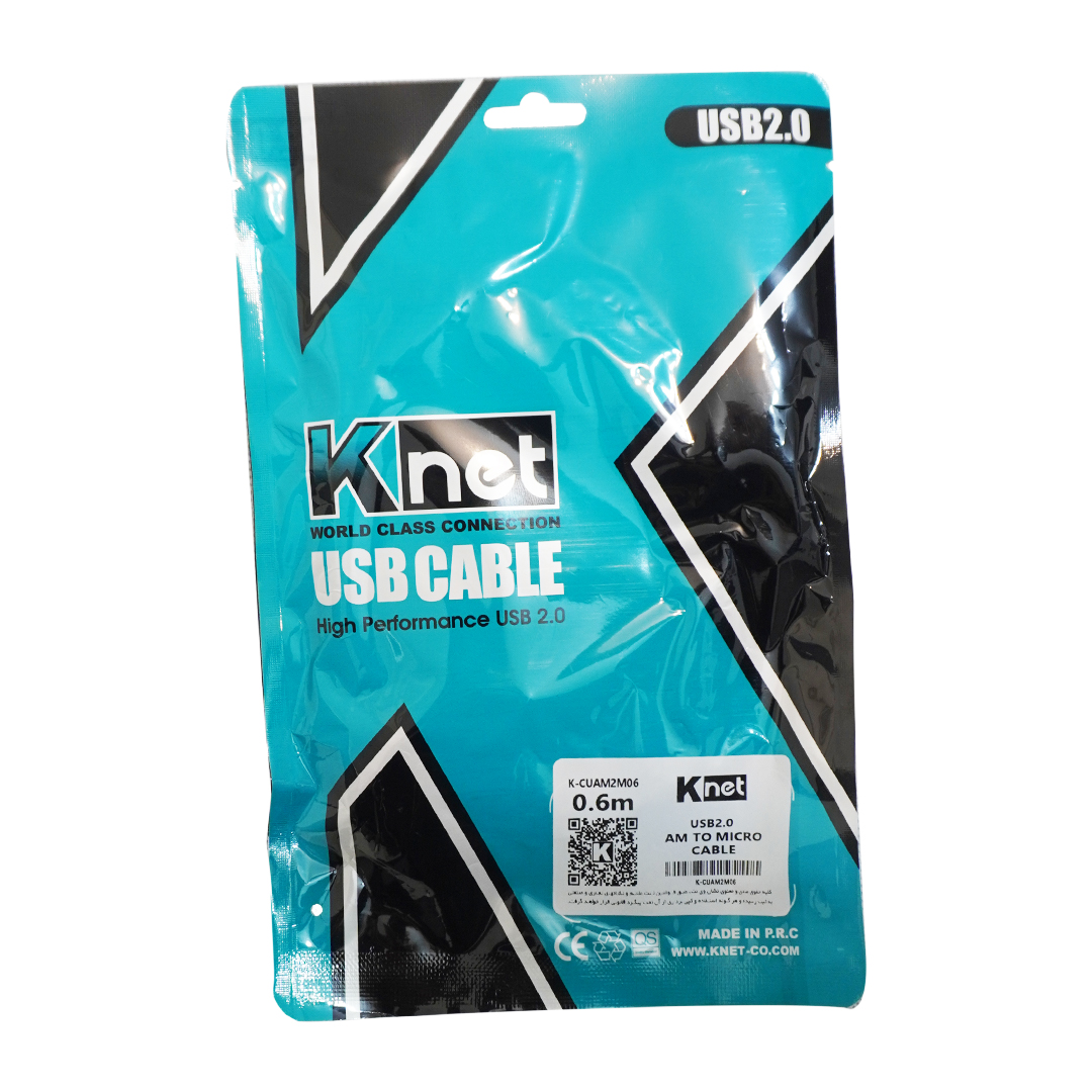 کابل شارژ Micro USB کی نت مدل K-CUAM2M06 طول 60 سانتی متر