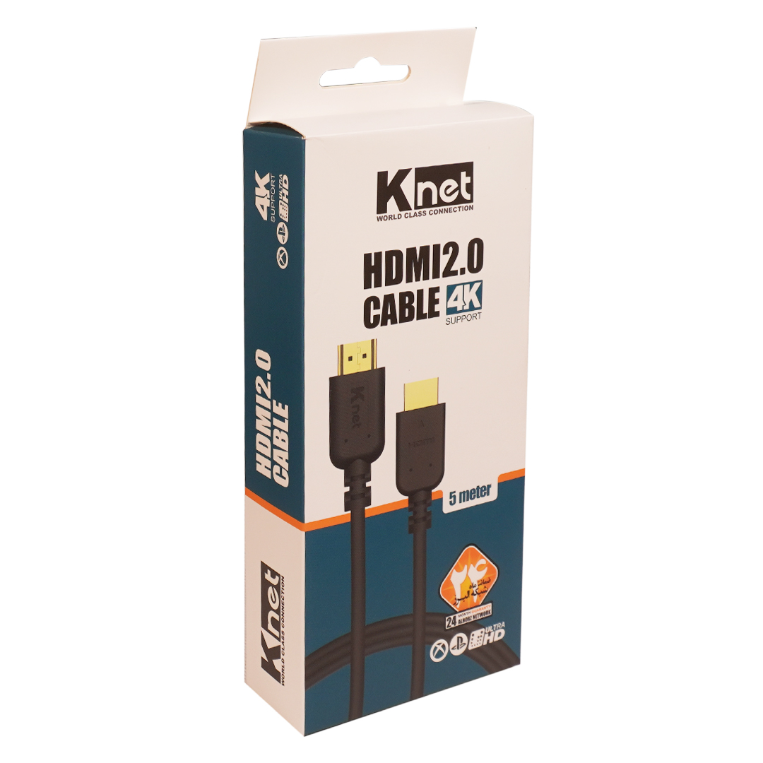 کابل HDMI 4K ورژن 2.0 کی نت مدل K-CH200050 طول 5 متر