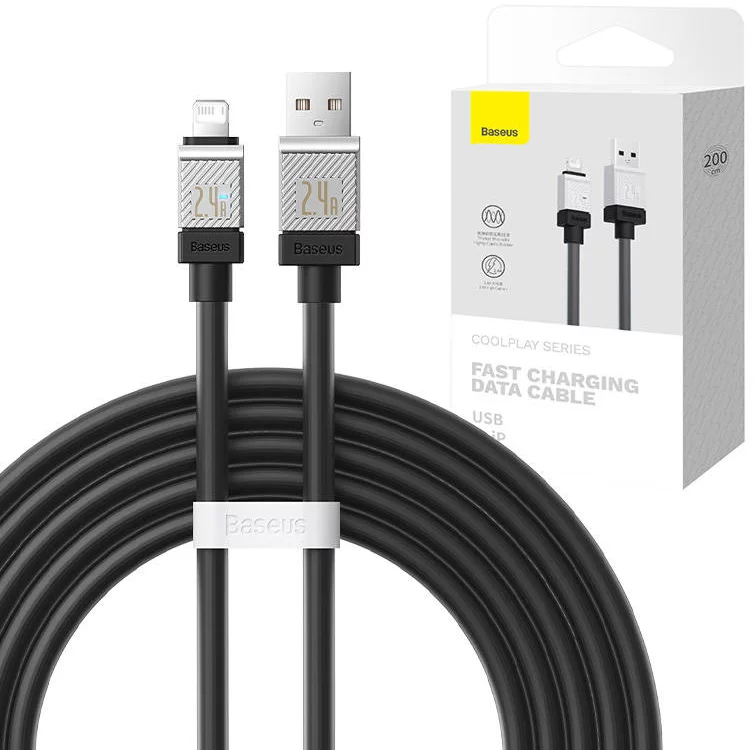 کابل شارژ Lightning باسئوس مدل CAKW000401 طول 1 متر