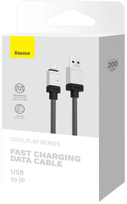 کابل شارژ Lightning باسئوس مدل CAKW000401 طول 1 متر