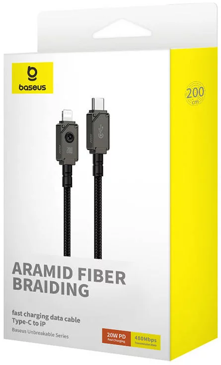 کابل شارژ Lightning باسئوس مدل P10355803111-01 طول 2 متر