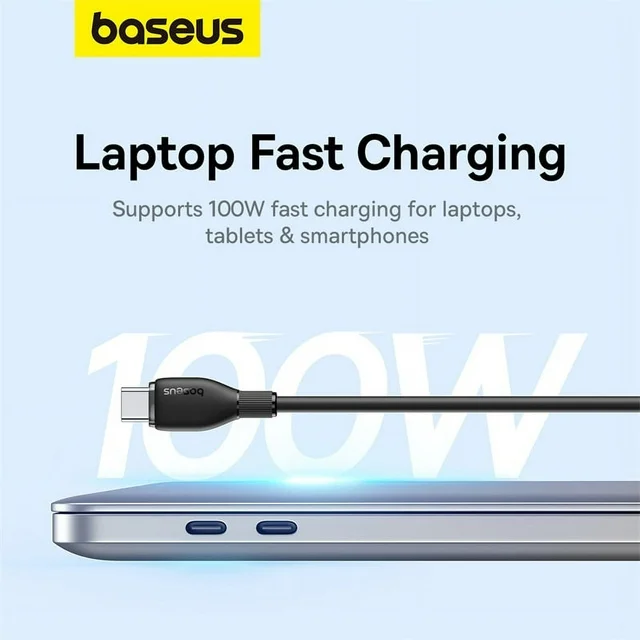 کابل شارژ Type-c باسئوس مدل P10355702111-B1 طول 1.2 متر