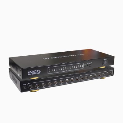 سوئیچ 16 پورت HDMI کی نت مدل  K-SWHD2016 همراه با ریموت کنترل