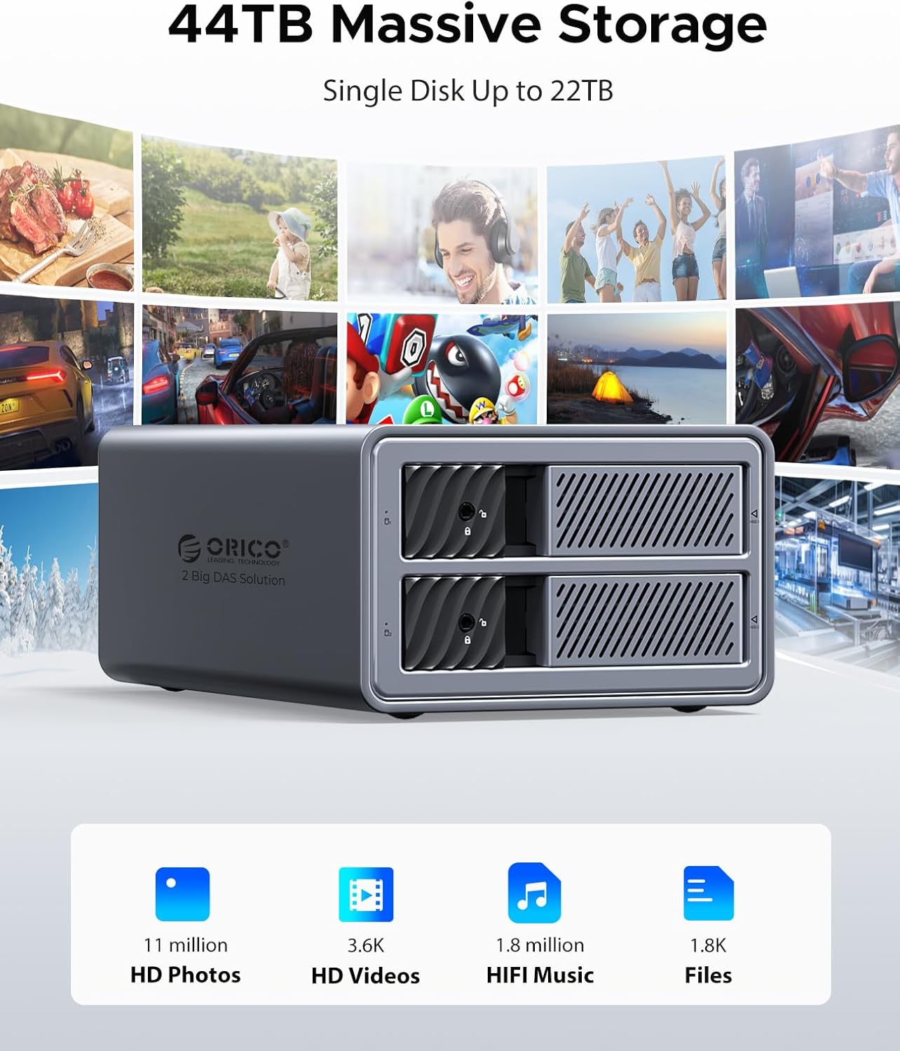 باکس هارد 3.5 اینچ دو Bay اوریکو مدل 9828RU3