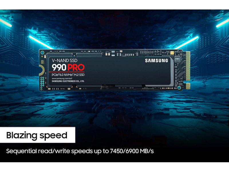 حافظه اس اس دی M.2 NVMe سامسونگ مدل 990 PRO ظرفیت 4 ترابایت