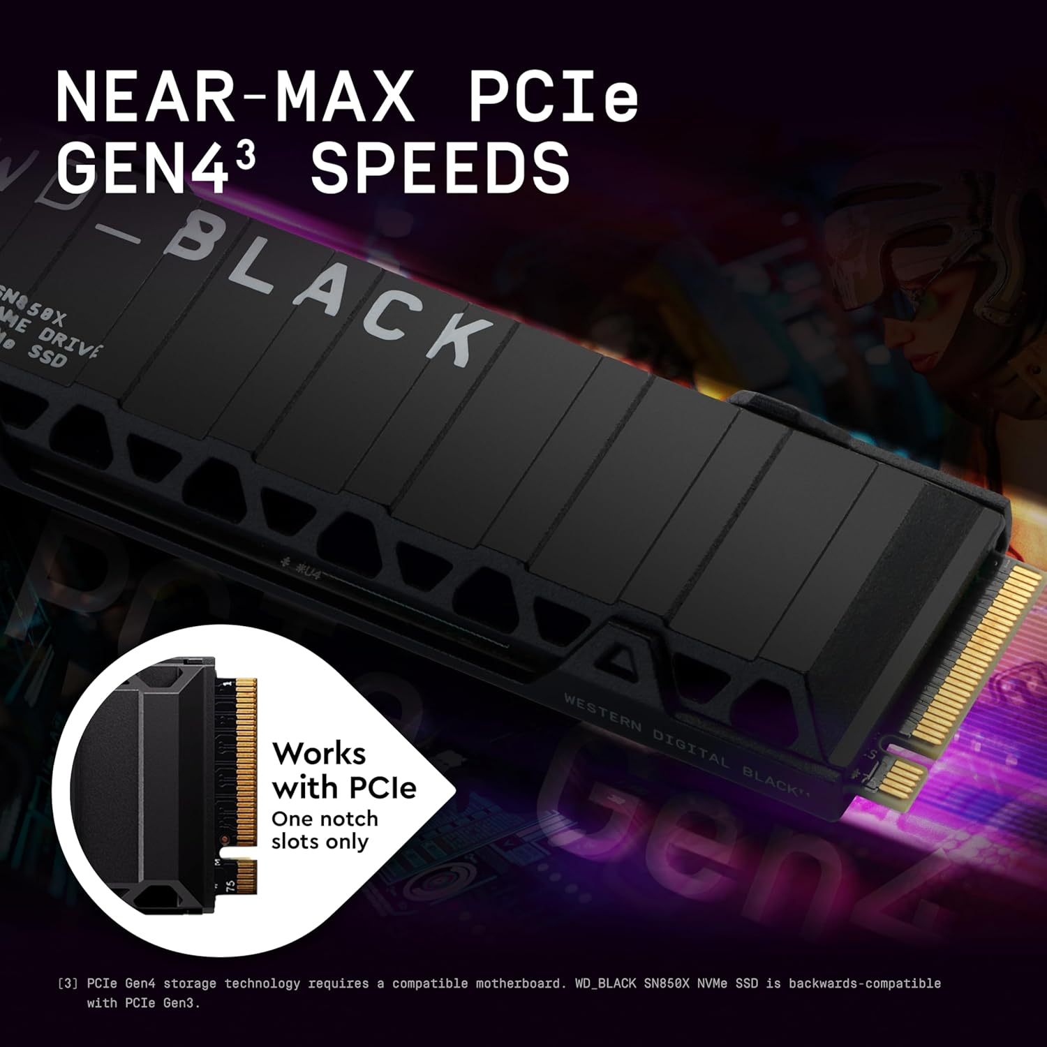 حافظه اس‌ اس‌ دی M.2 NVMe وسترن دیجیتال مدل WD Black SN850X for PS5 ظرفیت 2 ترابایت