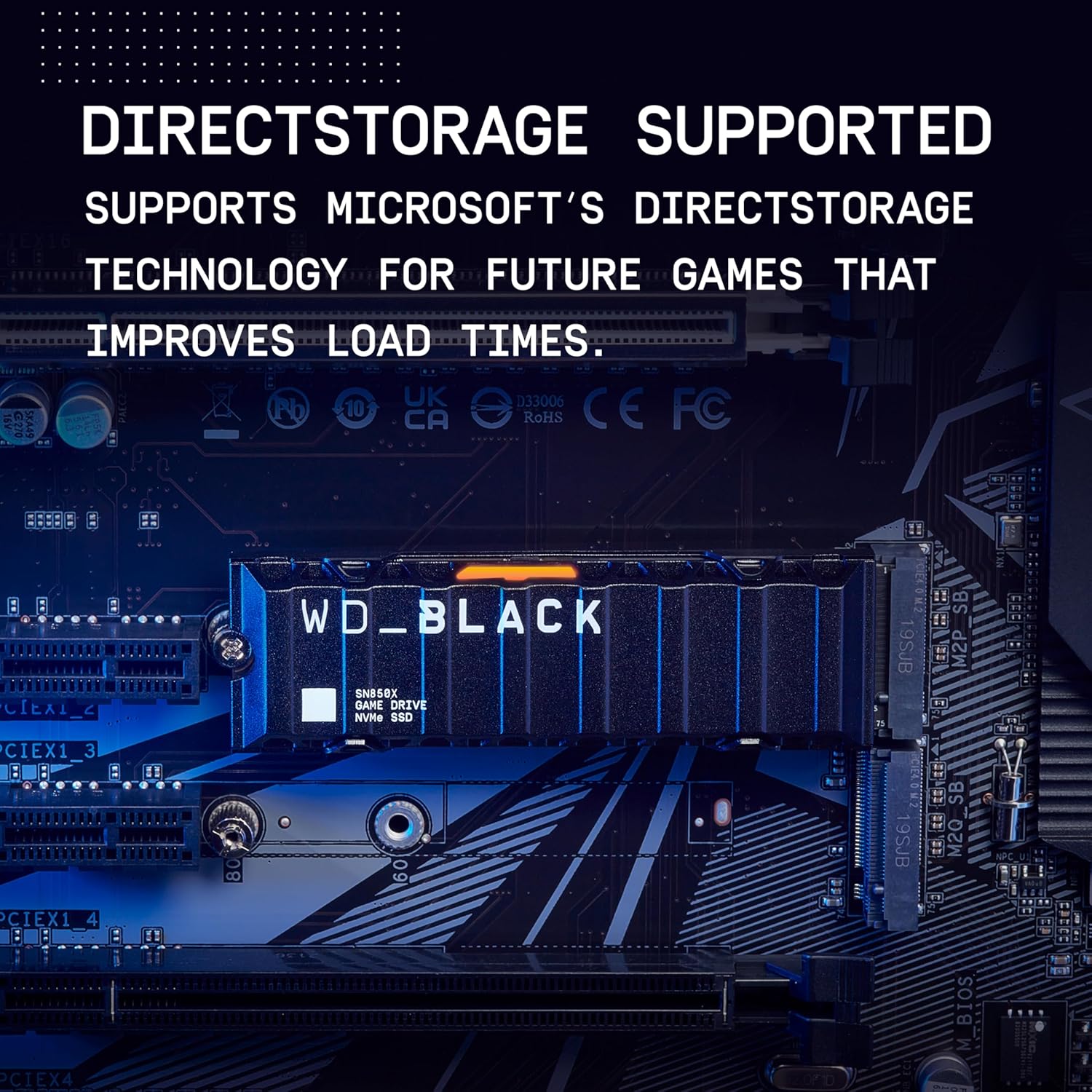 حافظه اس‌ اس‌ دی M.2 NVMe وسترن دیجیتال مدل WD Black SN850X for PS5 ظرفیت 2 ترابایت