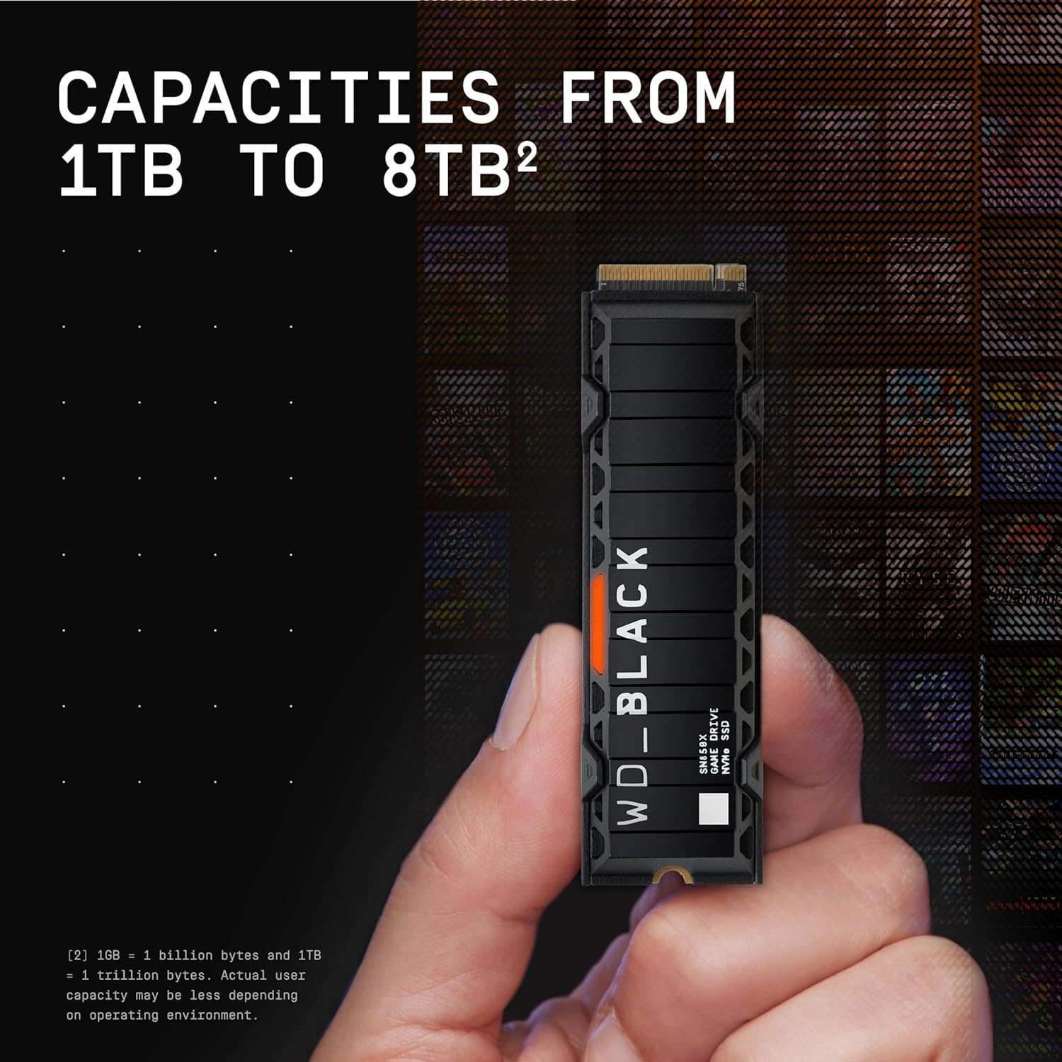 حافظه اس‌ اس‌ دی M.2 NVMe وسترن دیجیتال مدل WD Black SN850X for PS5 ظرفیت 2 ترابایت