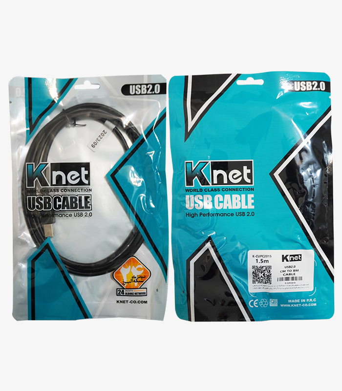 کابل پرینتر Type-c کی نت مدل K-CUPC2012 طول 1.2 متر