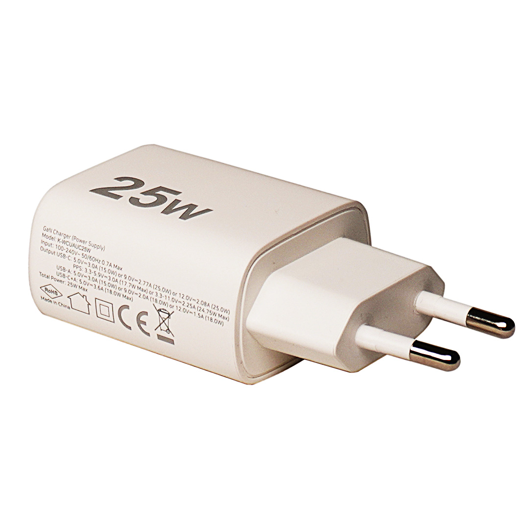 شارژر دیواری 25w کی نت مدل K-WCUAUC25W