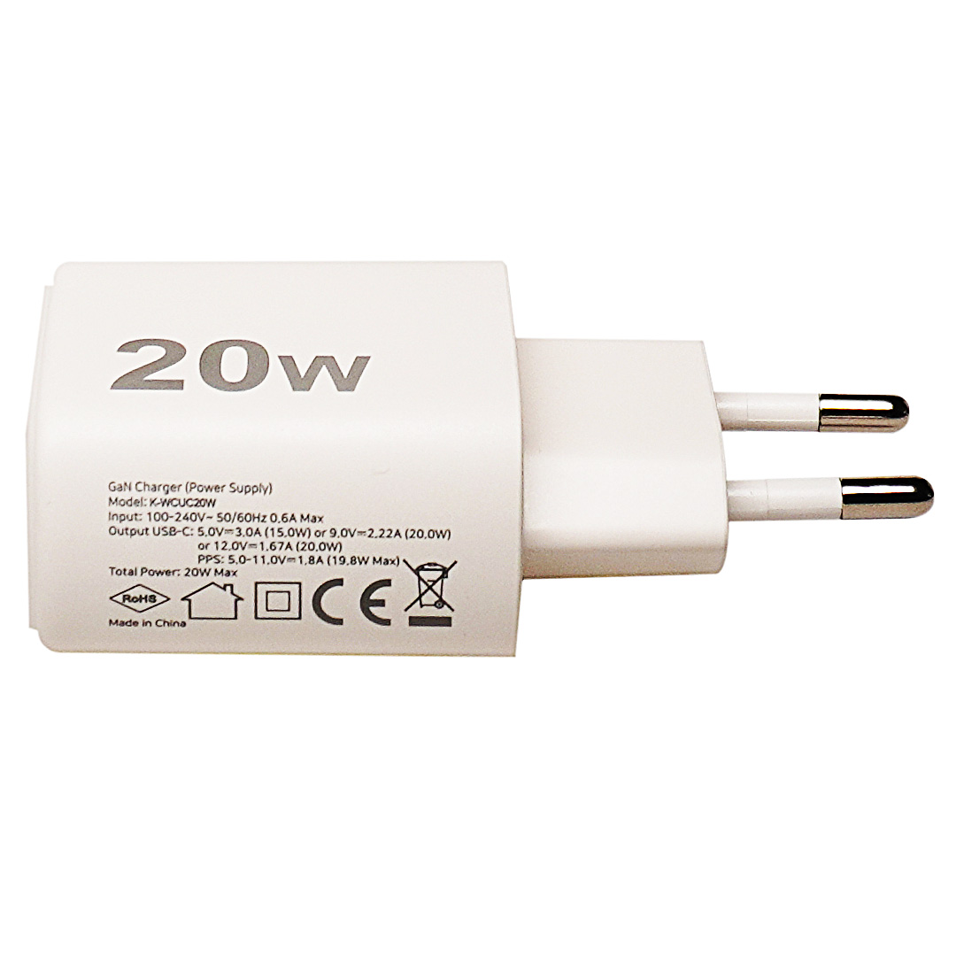 شارژر دیواری 20w کی نت مدل K-WCUC20W