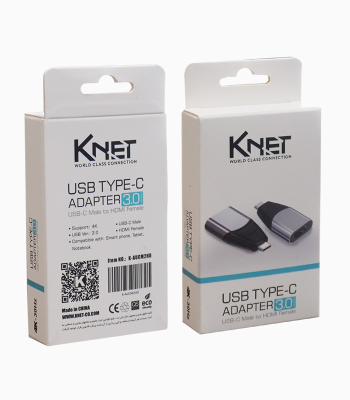 تبدیل Type-C به HDMI کی نت مدل K-AUCM2HD