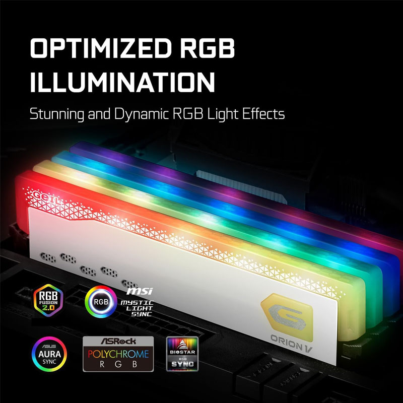 رم 32 گیگابایت 6000 مگاهرتز ORION V WHITE CL38 DDR5 گیل