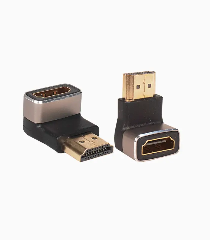 برل HDMI ورژن 2.1 با زاویه 90 درجه کی نت مدل K-AHDMF021