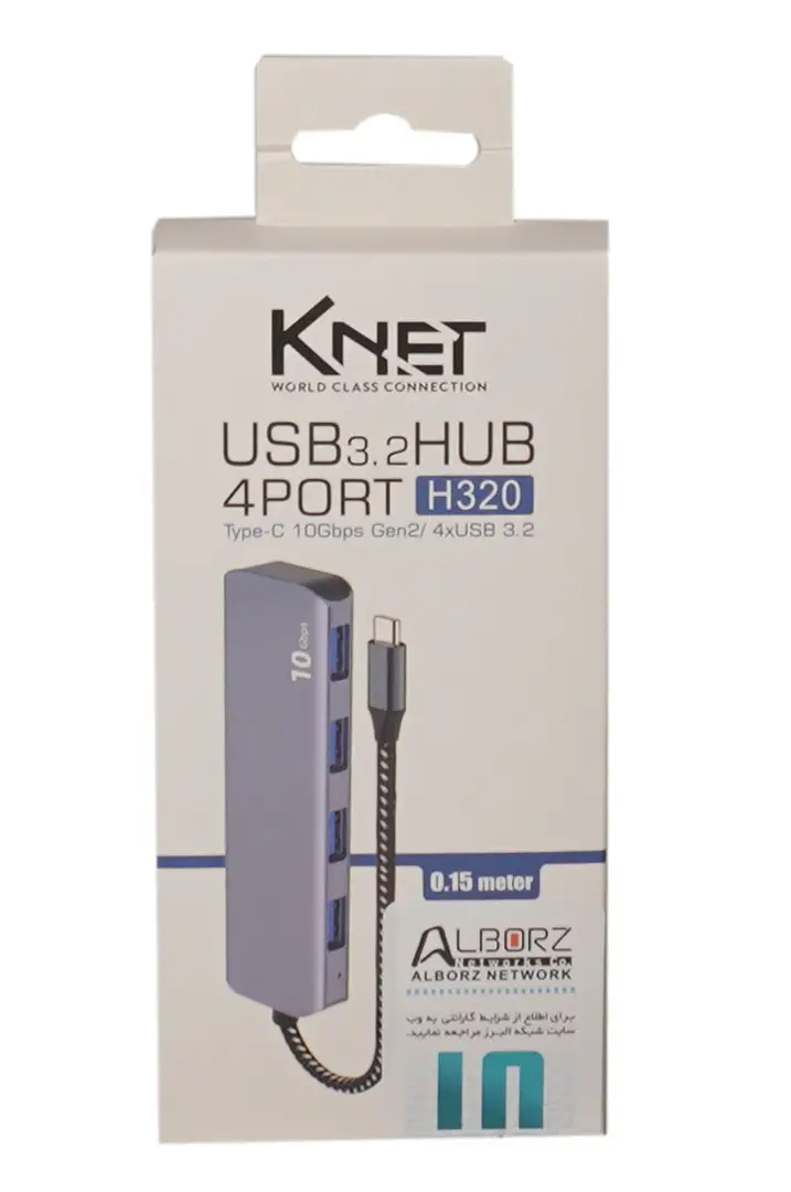 هاب 4 پورت Type-C کی نت مدل K-HUCMHC320