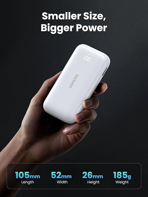 پاوربانک 10000mAh یوگرین 30w مدل 25189 PB210