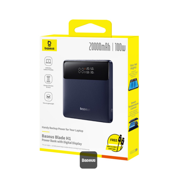 پاوربانک 20000mAh باسئوس 100w مدل Blade H1 Lite