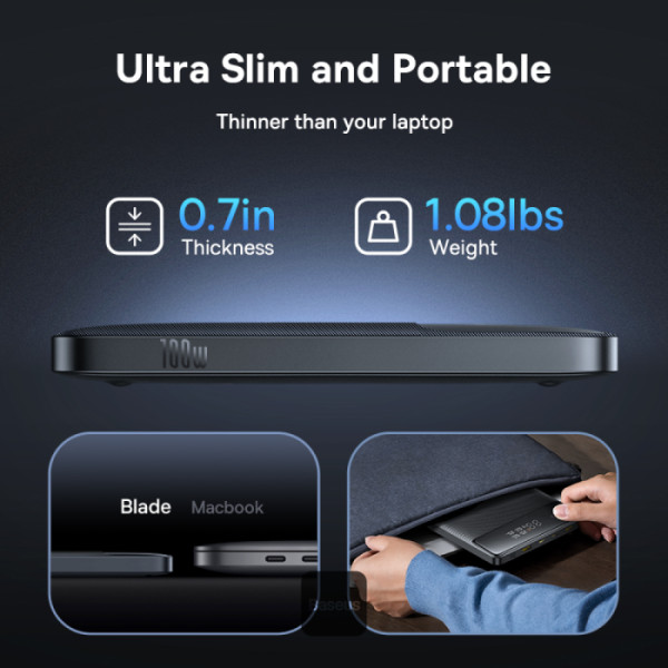 پاوربانک 20000mAh باسئوس 100w مدل Blade H1 Lite