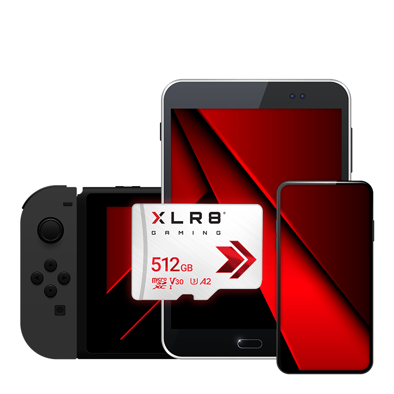 مموری کارت microSD پی ان وای XLR8 Gaming Class 10 U3 V30 ظرفیت 512 گیگابایت