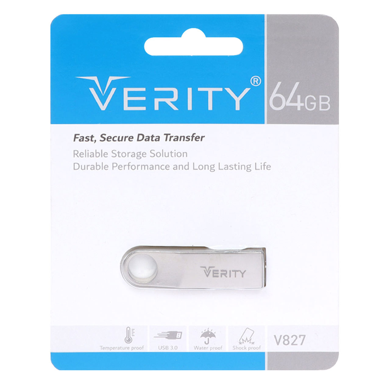 فلش مموری وریتی مدل V827 USB 3.0 ظرفیت 64 گیگابایت