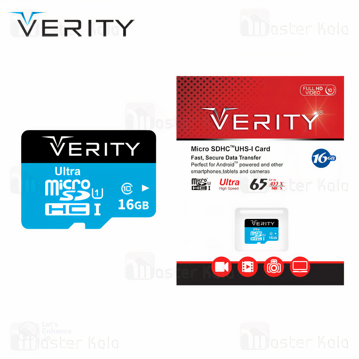 مموری کارت Micro SDHC وریتی  U1 65MB ظرفیت 16 گیگابایت