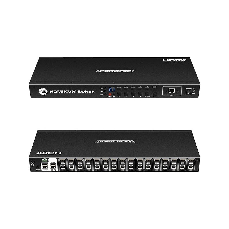 کی وی ام سوئیچ 16 پورت HDMI لایمستون LS-HK1601