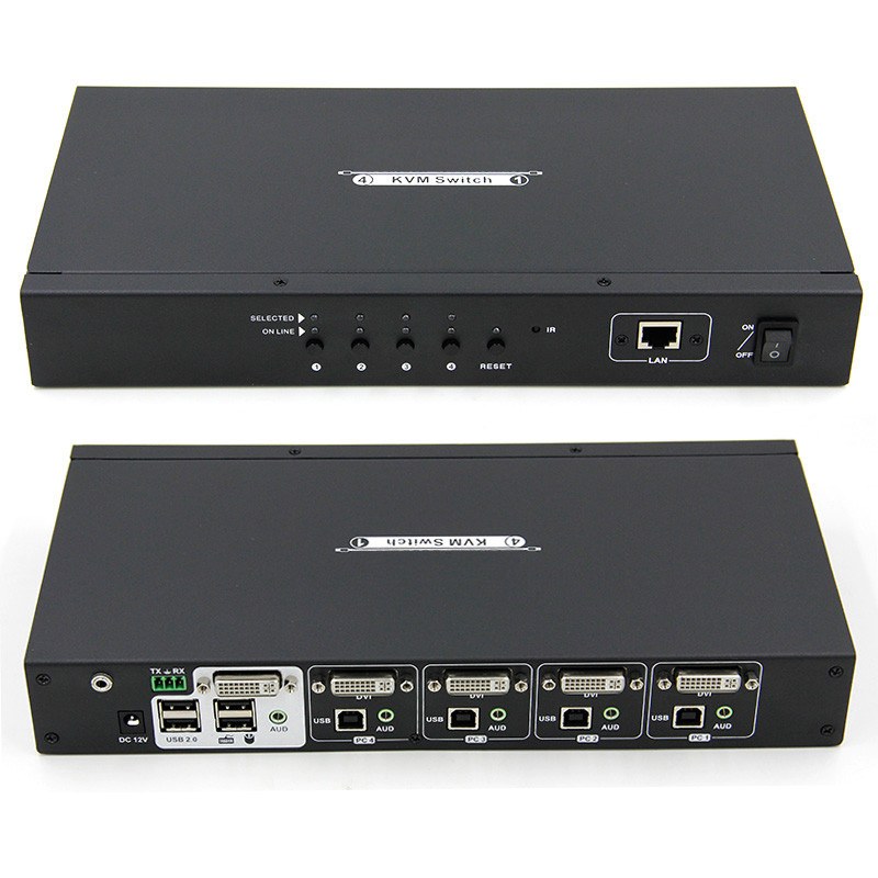 کی وی ام سوئیچ 4 پورت 5+24 DVI-I لایمستون LS-DK41
